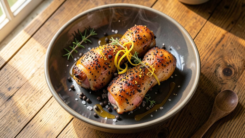 Baked Lemon Pepper Chicken Legs Recipe: Crispy Skin, Juicy Meat with Zesty Bite