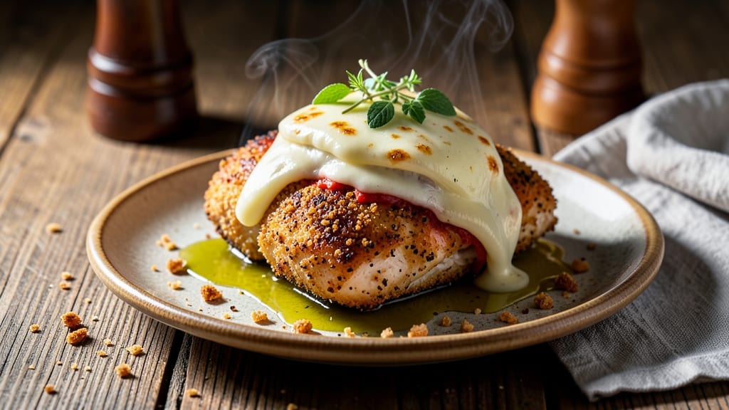 Baked Chicken Provolone Recipe: Crispy Breaded Layers with Melted Cheese Bliss