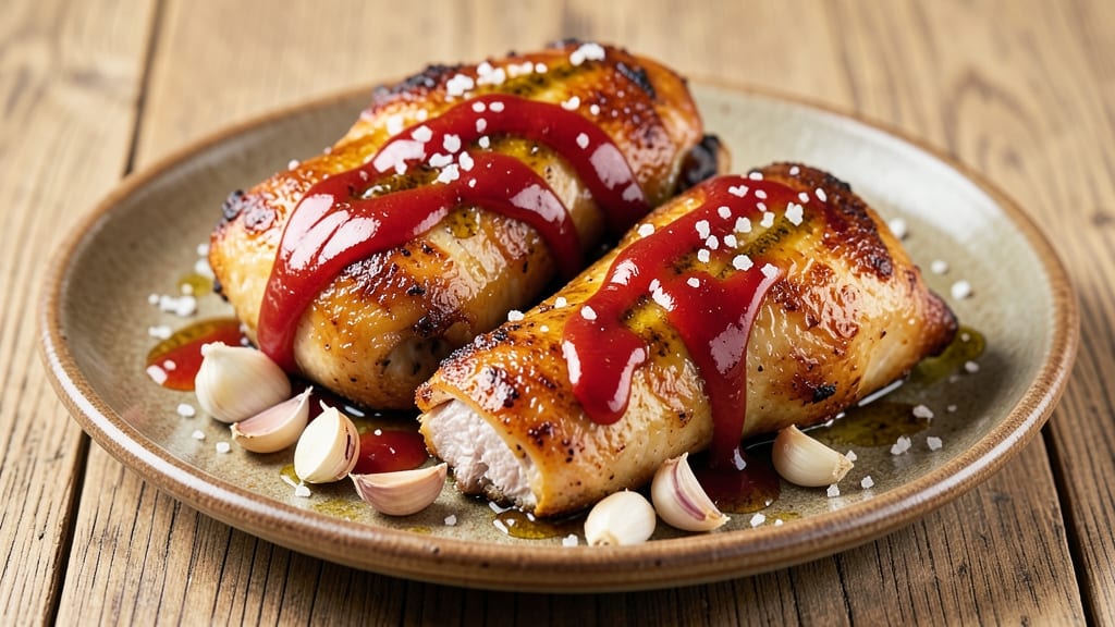 Baked Chicken With Mustard and Ketchup Recipe: Glazed Crispy Edges and Tangy Sweet Bite