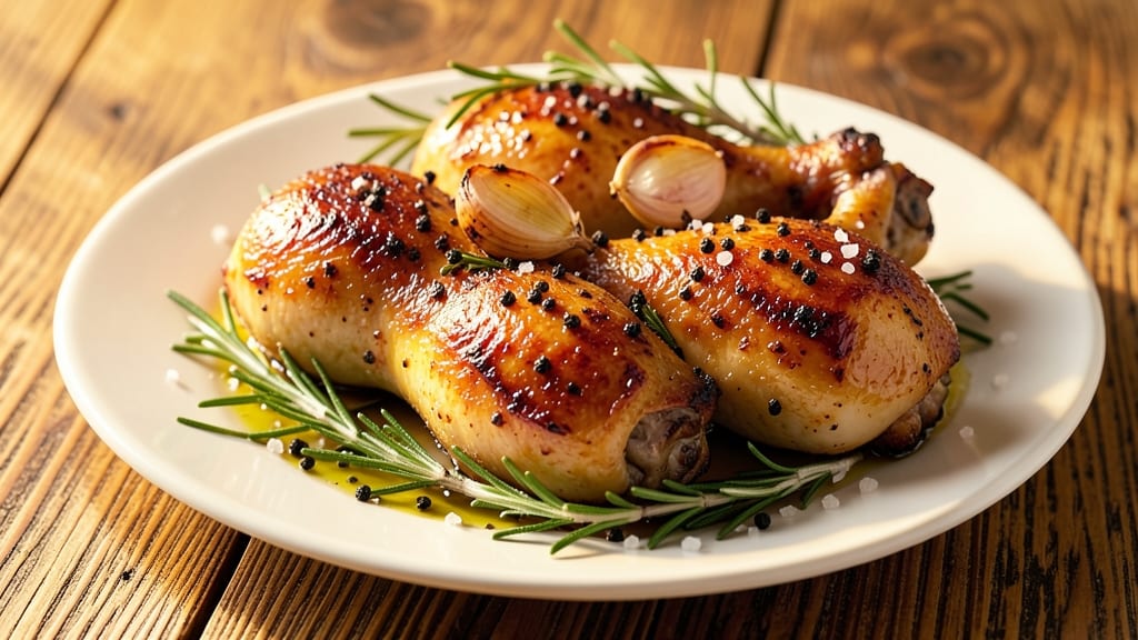 Baked Rosemary Chicken Leg Quarters Recipe: Herb-Infused Crisp Skin and Juicy Core