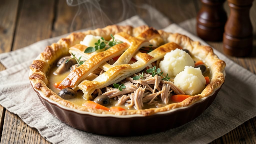 Banquet Chicken Pot Pie Recipe: One-Pan Showstopper With Flaky Crust and Rich Gravy