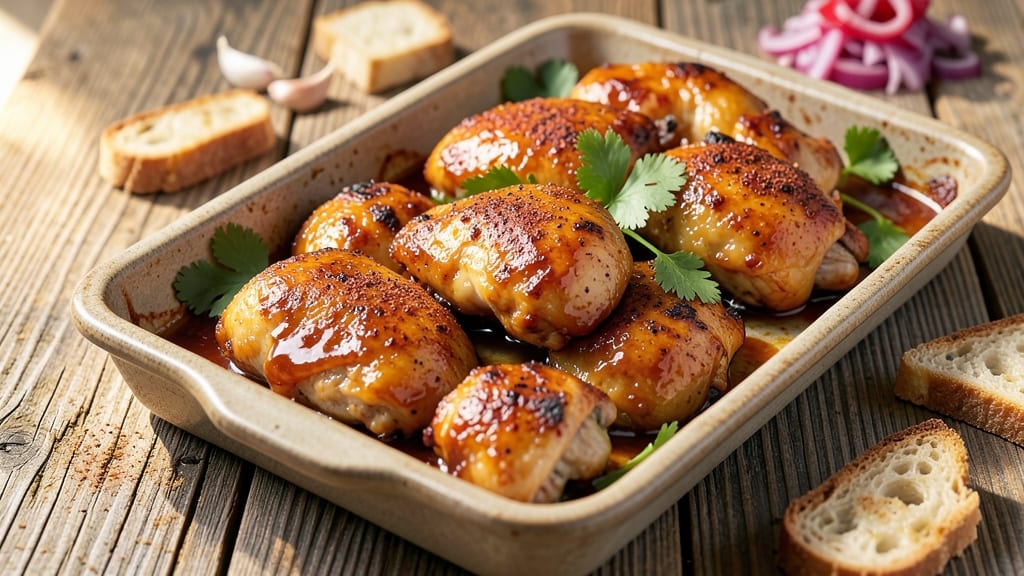 Baked BBQ Chicken Quarters Recipe: Sticky-Sweet Glaze That Caramelizes to Perfect Crunch