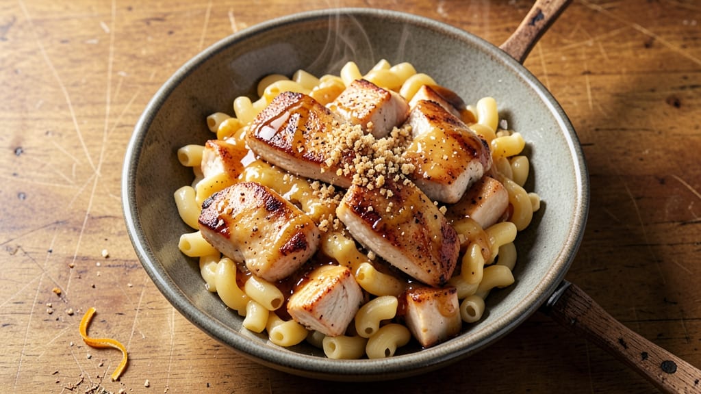 Applebee's Honey Chicken Mac and Cheese Recipe: Sticky-Sweet Honey Glaze Over Creamy Pasta