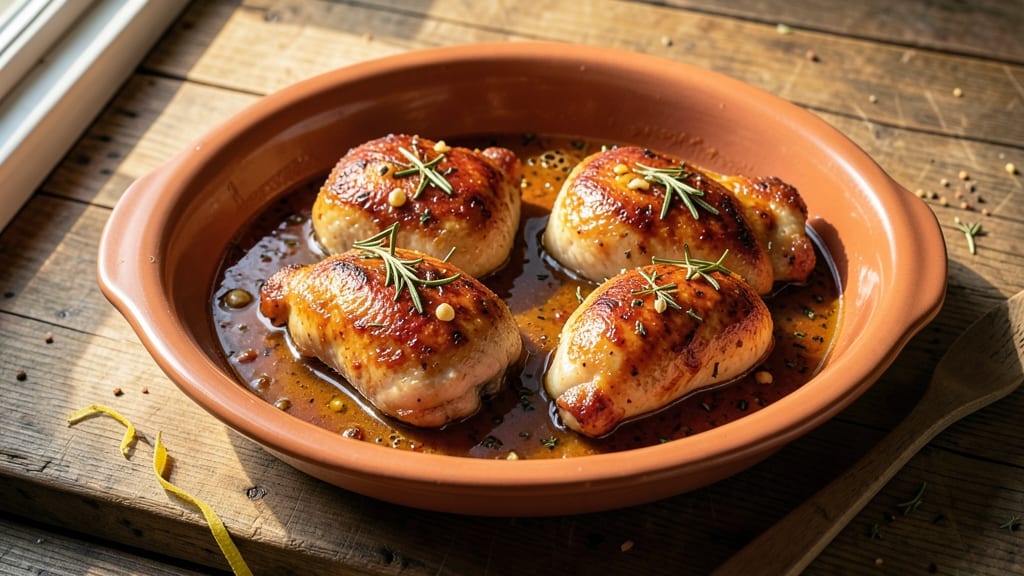 Baked Chicken Marinated in Italian Dressing Recipe: One-Pan Golden Crust With Herby Tang