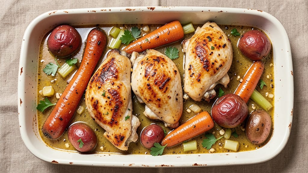 Baked Chicken Stew Recipe: Slow-Simmered Richness With Herbed Crust