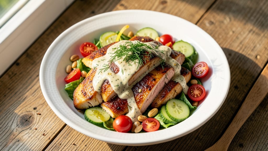 Barbeque Ranch Chicken Salad Recipe: Smoky-Spicy Crunch With Cooling Dill Twist