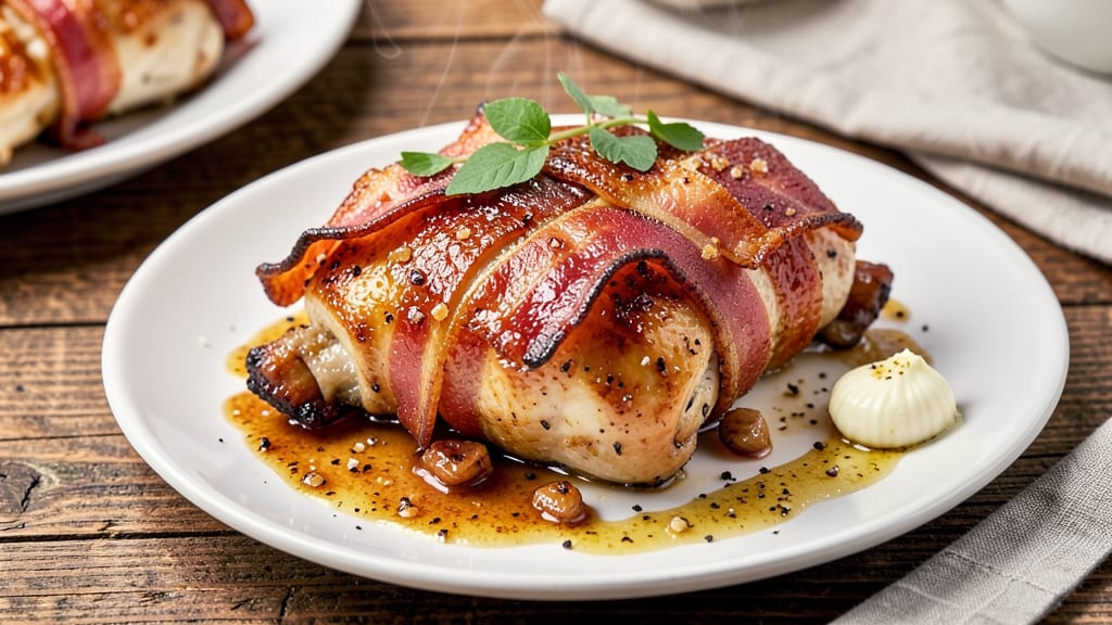 Bacon-Wrapped Brown Sugar Chicken Recipe: Smoky-Sweet Glaze That Caramelizes to Sticky Perfection