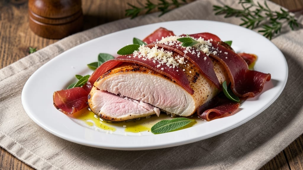 Baked Chicken Saltimbocca Recipe: Proscuitto-Wrapped Herb Magic in 30 Minutes