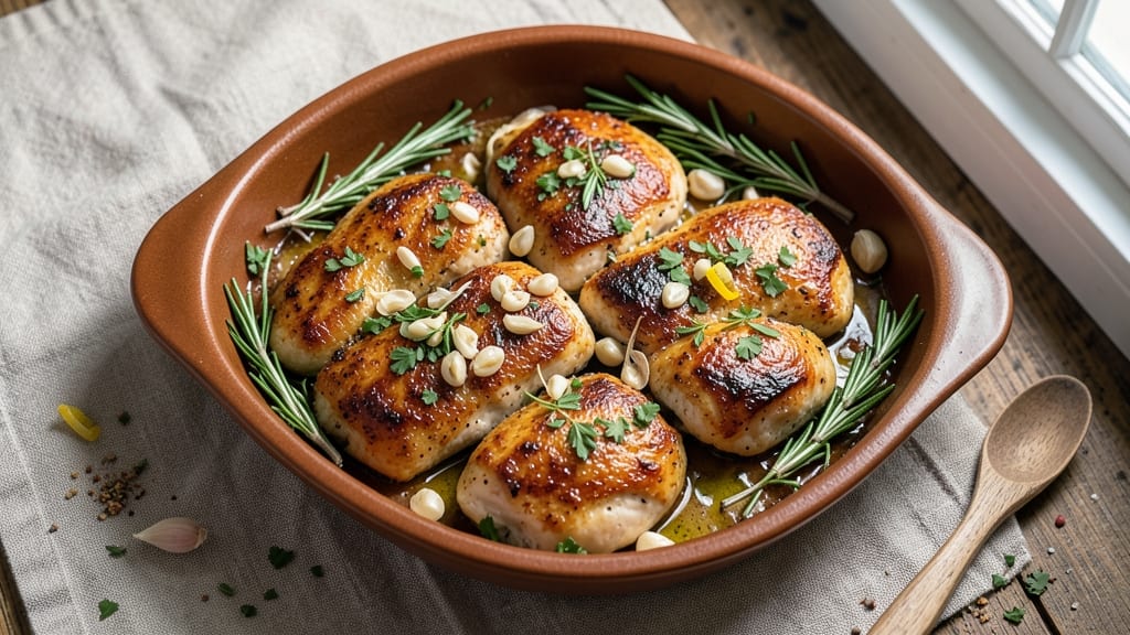 Baked Garlic Herb Chicken Recipe: Juicy, Herb-Infused Bites in One Pan