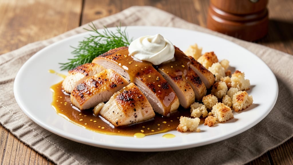 Baked Chicken Stroganoff Recipe: Velvety Mushroom Sauce With Crispy Breaded Chicken