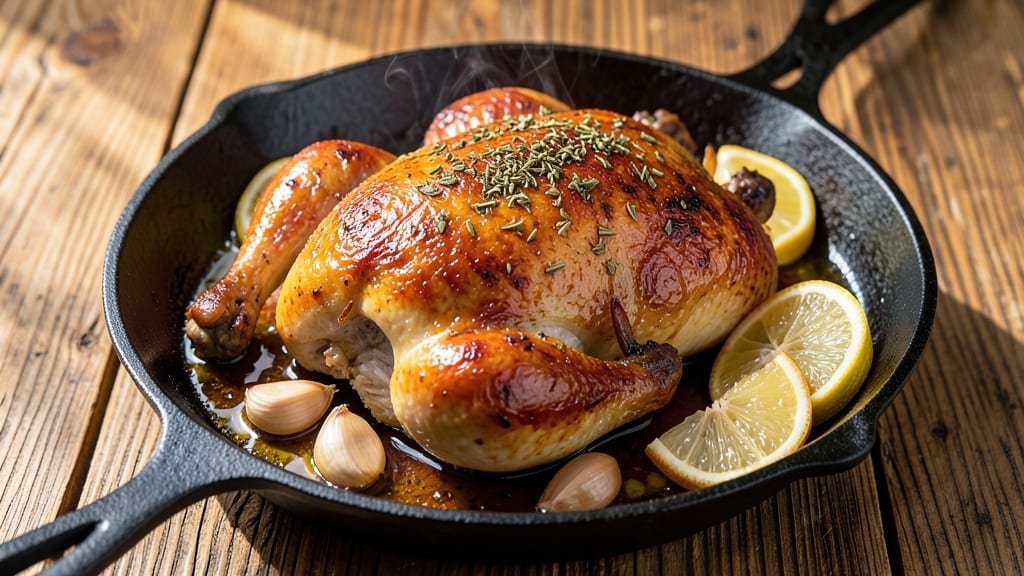 Authentic Greek Roasted Chicken Recipe: Lemon-Garlic Crisp With Juicy Interiors