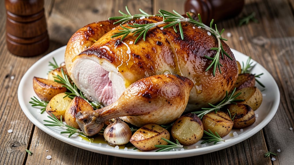 5lb Roasted Chicken Recipe: High-Yield Crispy Skin and Juicy Meat