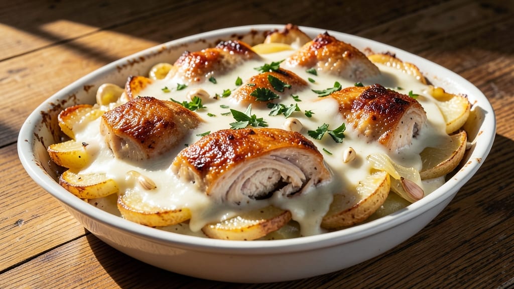 Betty Crocker Scalloped Potatoes and Chicken Recipe: Layered Comfort With Crispy Celery Top