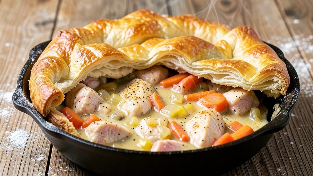 America's Test Kitchen Cast Iron Chicken Pot Pie Recipe: Flaky Pastry and Savory Gravy in One Dish