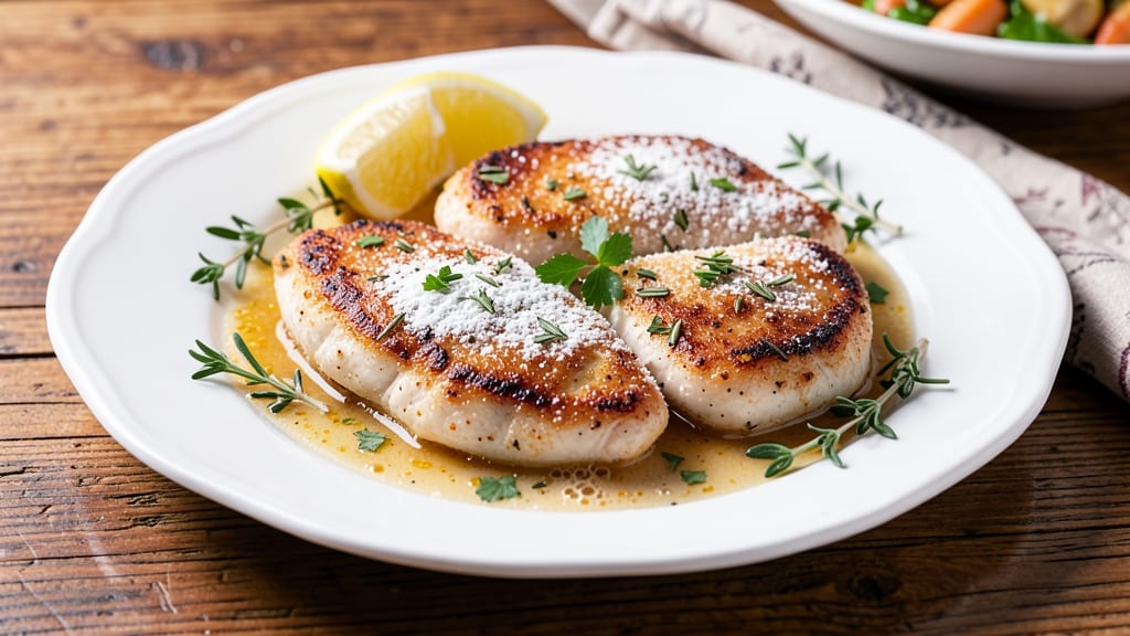 Baked Chicken Francaise Recipe: Crispy Herb Crust with Lemon Butter Sauce