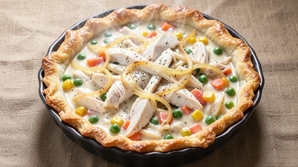 Campbell's Cream of Chicken Pot Pie Recipe: Creamy Gravy and Celery Crust in One Dish