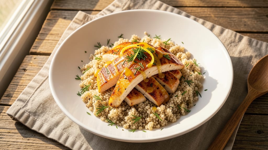 Applebee's Lemon Chicken With Quinoa Recipe: Zesty Herb Glaze Meets Fluffy Quinoa Bites
