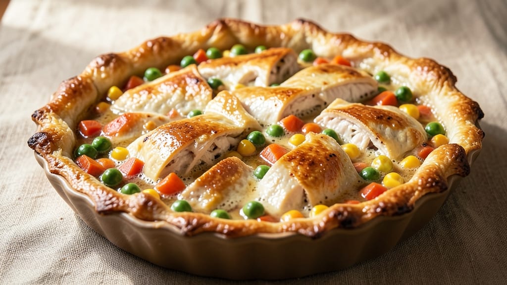 Chicken Pot Pie Recipe with Canned Vegetables: One-Pan Creamy Comfort in 35 Minutes