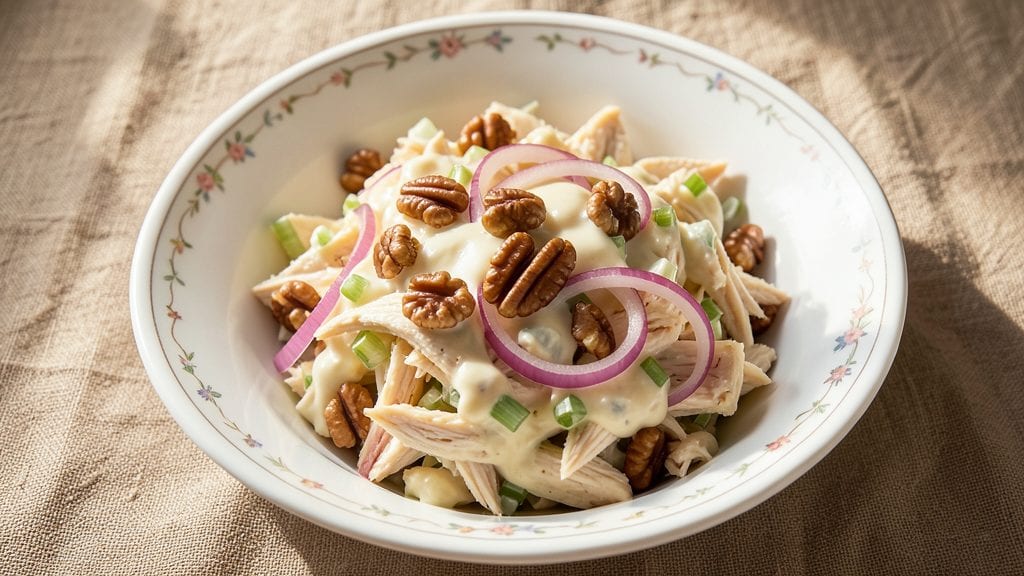 Chick Classic Carol Copycat Chicken Salad Recipe: Crunchy Celery and Walnut Swirl Magic