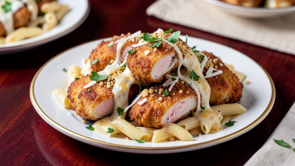 Applebee's Three Cheese Chicken Penne Copycat Recipe: Crispy Breaded Crunch With Melty Cheese Rivers