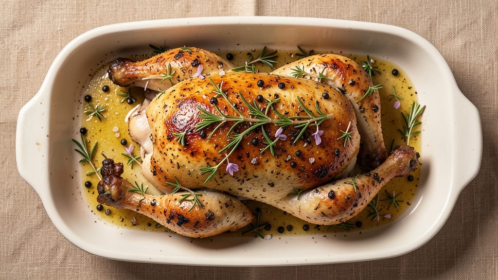 5-Star Roasted Chicken Recipe: Juicy Golden Crisp in One Pan