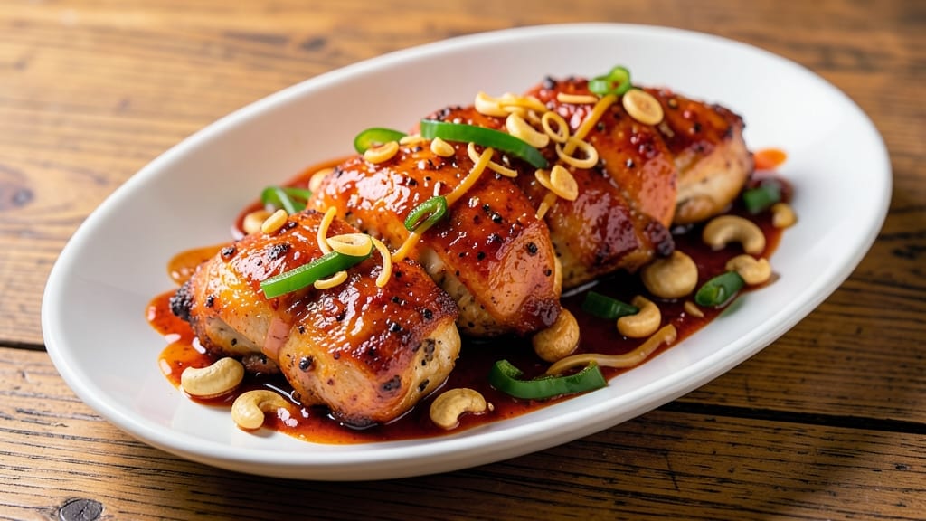 Baked Kung Pao Chicken Recipe: Crispy Bites with Spicy-Sweet Gloss