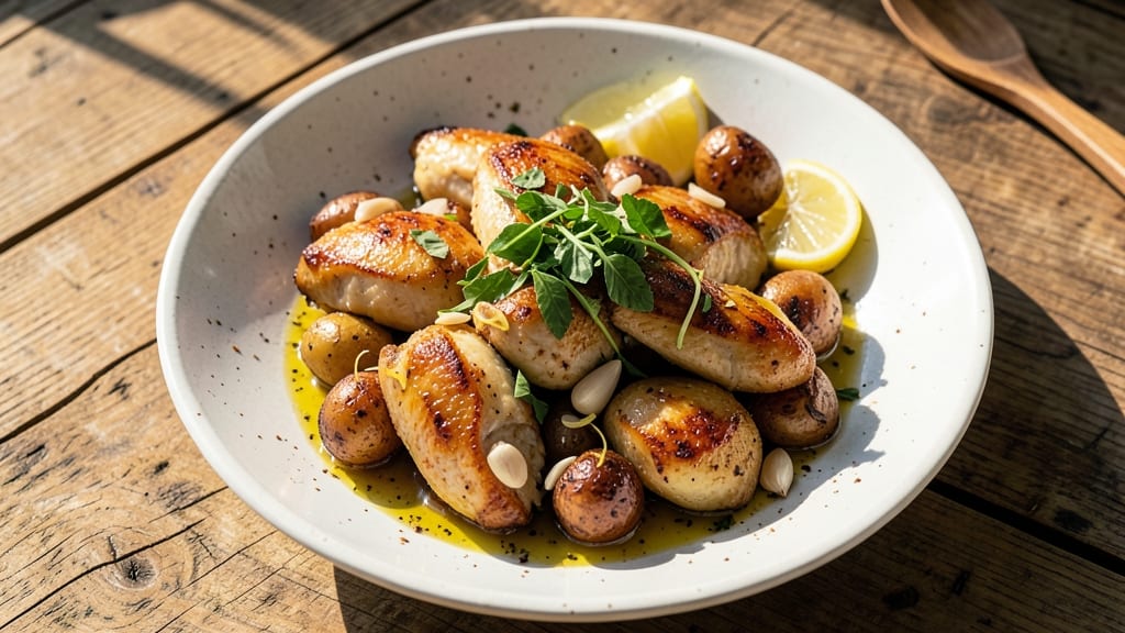 Authentic Greek Lemon Chicken and Potatoes Recipe: Zesty Herb Crust and Juicy Bites