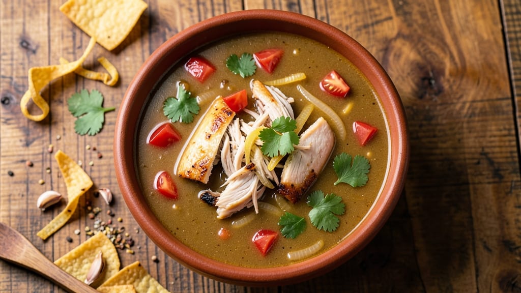 Authentic Mexican Chicken Tortilla Soup Recipe Slow Cooker: Slow-Cooked Spice and Crispy Tortilla Magic
