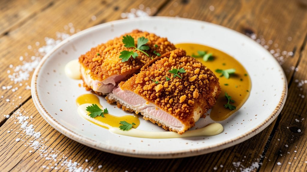 German Chicken Recipe: Crispy Celery-Crusted Comfort with Herbs