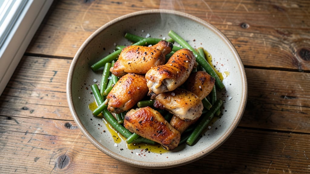 Gordon Ramsay Chicken Wings and Green Beans Recipe: Crispy-Skinned Wings With Al Dente Green Beans