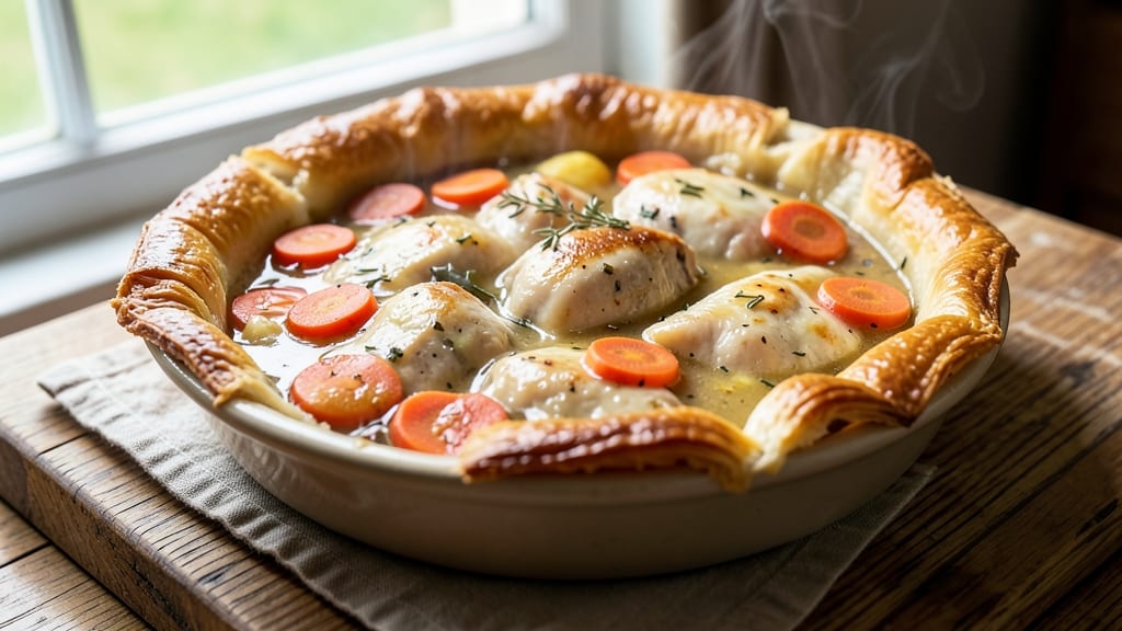Grandma's Chicken Pie Recipe: Celery-Crusted Crunch Over Savory Gravy